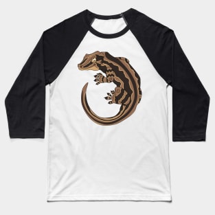 Striped Gargoyle Gecko Baseball T-Shirt